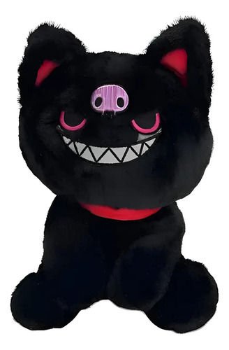 Peluche De Gato Pirata 25 Cm Animales Kawaii Negro