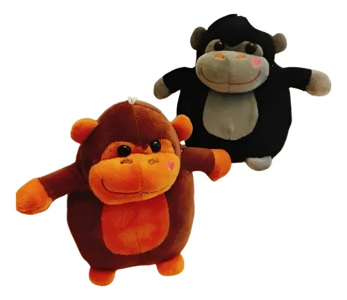 Peluche De Gorila 19 Cm Animales Kawaii Varios