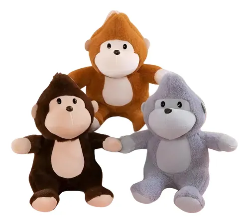 Peluche De Gorila 25 Cm Animales Kawaii Varios