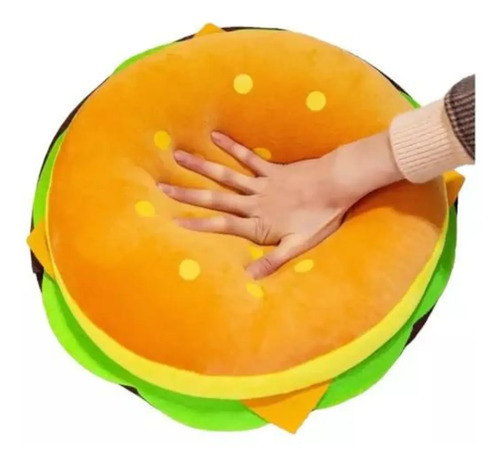 Peluche De Hamburguesa 30cm Cojín De Felpa Suave Kawaii Hamburguesa — foto 2