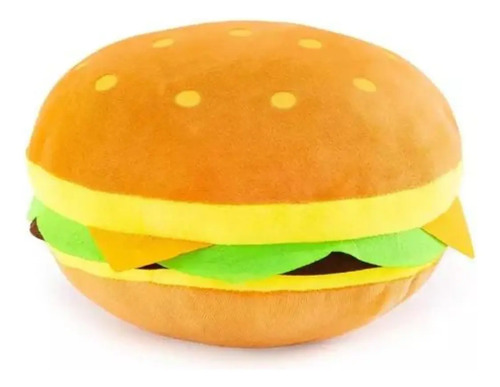 Peluche De Hamburguesa Cojin De Felpa Suave Kawaii 60cm Hamburguesa — foto 2