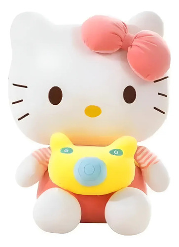 Peluche De Hello Kitty Con Cámara Fotográfica 45 Cm Kawaii Hello Kitty