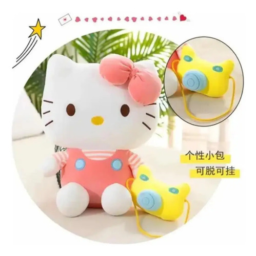 Peluche De Hello Kitty Con Cámara Fotográfica 45 Cm Kawaii Hello Kitty — foto 2