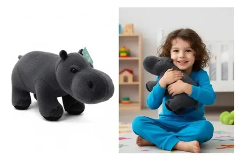 Peluche De Hipopotamo 30 Cm Animales Kawaii Varios — foto 2