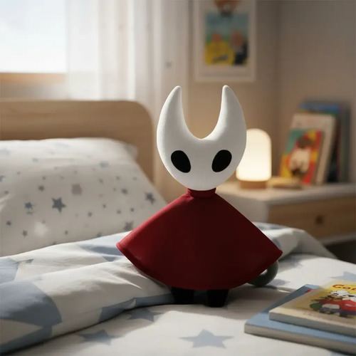 Peluche De Hollow Knight Silksong Hornet 20cm Kawaii Blanco — foto 2