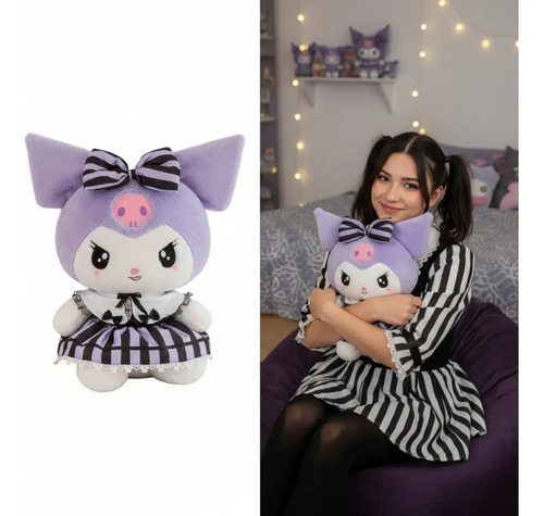 Peluche De Kuromi 45 Cm Juguete Kawaii Violeta — foto 2