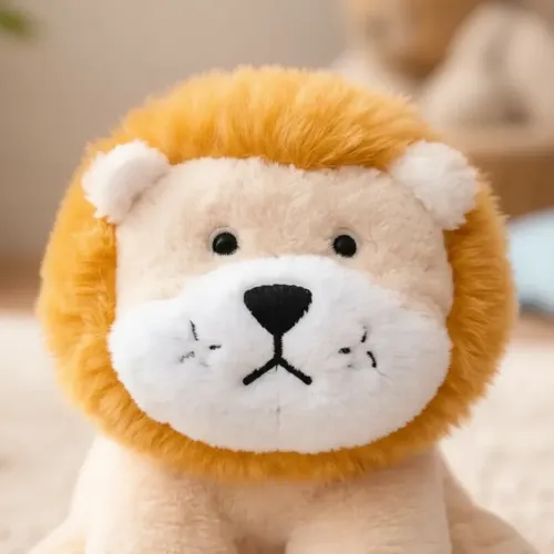 Peluche De León Bebe Leoncito 20 Cm Animales Kawaii Amarillo — foto 3