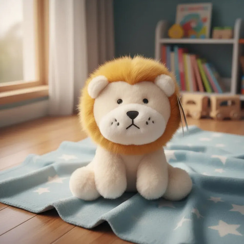 Peluche De León Bebe Leoncito 20 Cm Animales Kawaii Amarillo — foto 4
