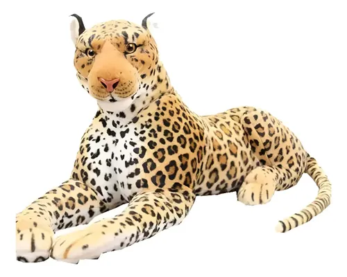 Peluche De Leopardo 80 Cm Animales Kawaii Leopardo