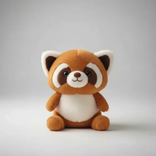 Peluche De Mapache Bebe 20 Cm Animales Kawaii Marrón