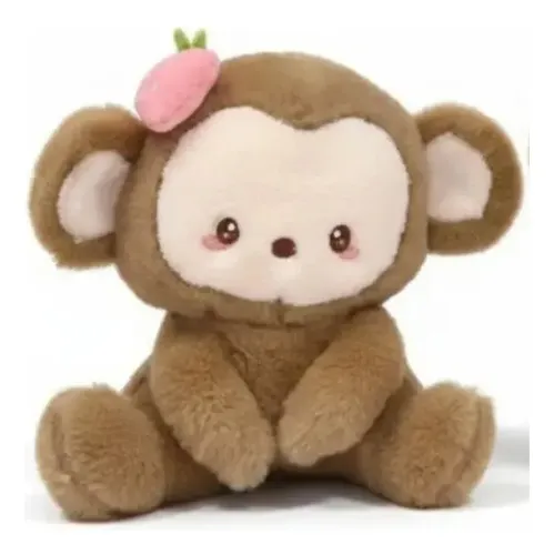 Peluche De Mono Monita Bebe 23cm Animales Kawaii Marrón