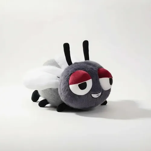 Peluche De Mosca Mosquito 18 Cm Animales Kawaii Gris