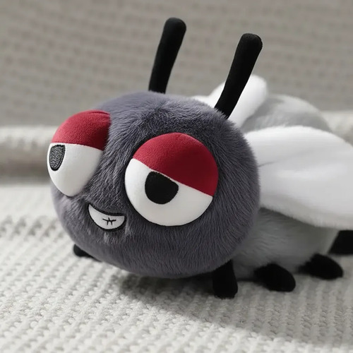 Peluche De Mosca Mosquito 18 Cm Animales Kawaii Gris — foto 3
