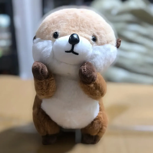Peluche De Nutria Bebe 23cm Animales Kawaii Varios — foto 2