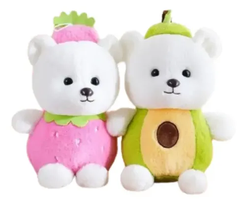 Peluche De Osito Disfrazado De Fruta 45cm Animales Kawaii