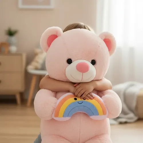 Peluche De Oso Arco Iris 70 Cm Animales Kawaii Varios — foto 2