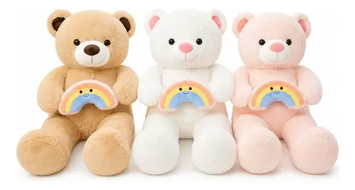 Peluche De Oso Arco Iris 70 Cm Animales Kawaii Varios — foto 4