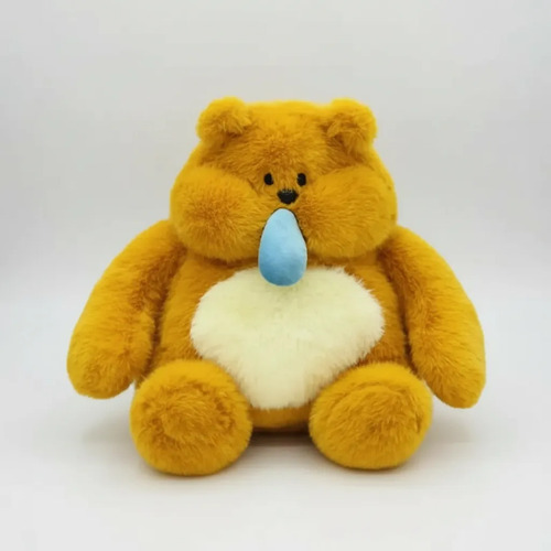 Peluche De Oso Con Moco 28 Cm Animales Kawaii Marrón — foto 3