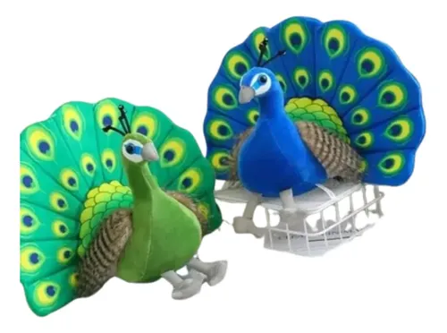 Peluche De Pavo Real 32 Cm Animales Kawaii Varios — foto 4
