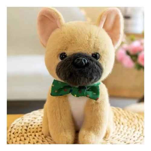 Peluche De Perrito Bulldog Frances 23 Cm Animales Kawaii Beige — foto 2