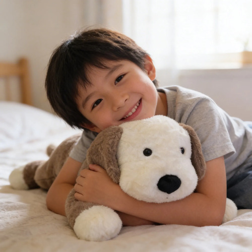 Peluche De Perro Acostado 60 Cm Animales Kawaii Varios — foto 5