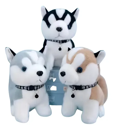 Peluche De Perro Lobo Siberiano Juguete Kawaii 23cm New Varios