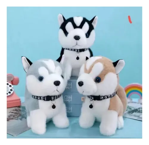 Peluche De Perro Lobo Siberiano Juguete Kawaii 23cm New Varios — foto 2