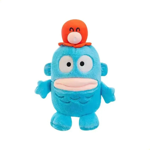 Peluche De Pez Azul 25 Cm Animales Kawaii Azul