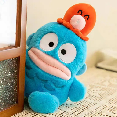 Peluche De Pez Azul 25 Cm Animales Kawaii Azul — foto 2