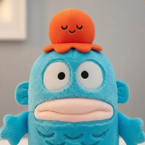 Peluche De Pez Azul 25 Cm Animales Kawaii Azul — foto 4