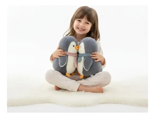 Peluche De Pingüino Con Bufanda 23cm Animales Kawaii Varios — foto 3