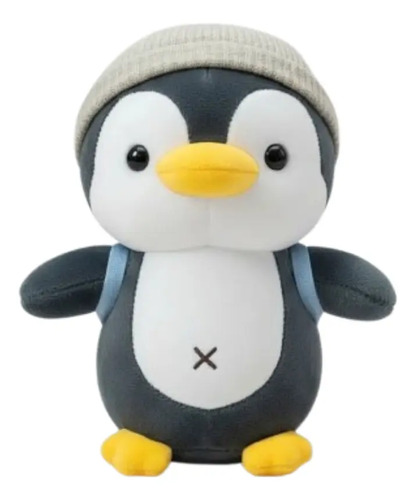 Peluche De Pingüino Con Gorro 20cm Animales Kawaii Pingüi