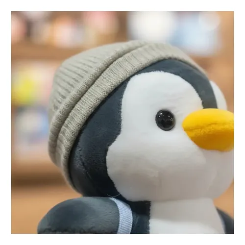 Peluche De Pingüino Con Gorro 20cm Animales Kawaii Pingüi — foto 2