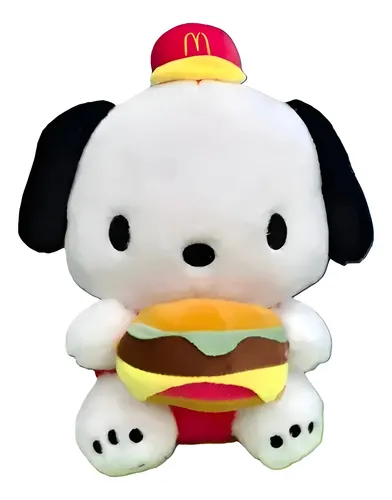 Peluche De Pochacco Burger Hermoso 40cm Kawaii New Blanco