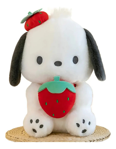 Peluche De Pochacco Con Fresa 45cm  Kawaii Fresa