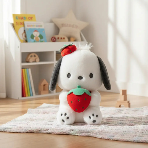 Peluche De Pochacco Con Fresa 45cm  Kawaii Fresa — foto 3