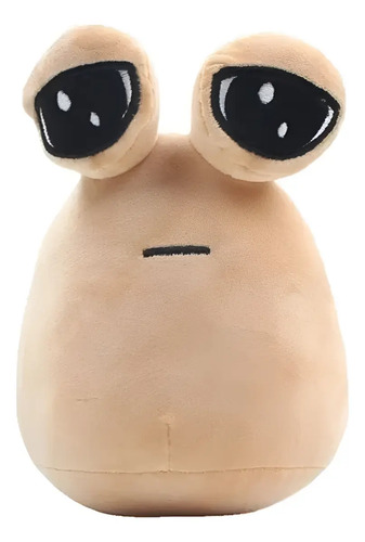 Peluche De Pou 22 Cm Kawaii Marrón Claro