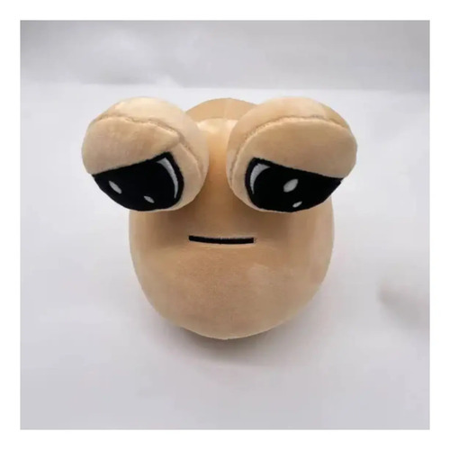 Peluche De Pou 22 Cm Kawaii Marrón Claro — foto 3
