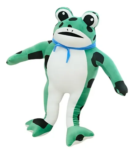 Peluche De Rana Pepe 28 Cm Animales Kawaii Verde Claro