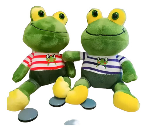 Peluche De Ranas 18cm Suave Kawaii Verde