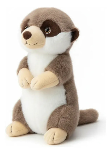 Peluche De Suricata 38cm Animales Kawaii Marrón