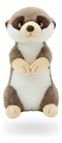 Peluche De Suricata 38cm Animales Kawaii Marrón — foto 2