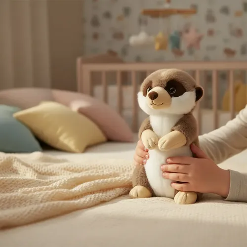 Peluche De Suricata 38cm Animales Kawaii Marrón — foto 4