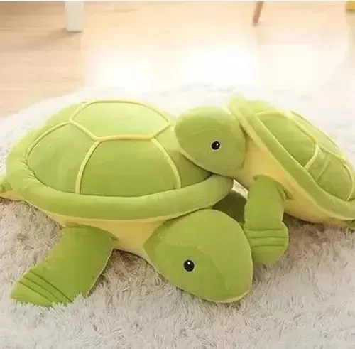 Peluche De Tortuga 28 Cm Animales Kawaii Verde — foto 3