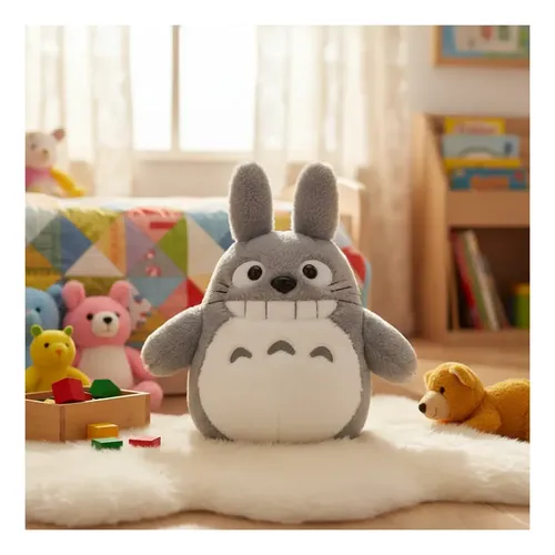 Peluche De Totoro 25 Cm Animales Kawaii Gris — foto 4