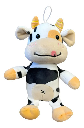Peluche De Vaca 28 Cm Animales Kawaii Blanco