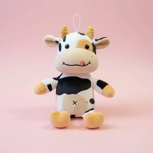 Peluche De Vaca 28 Cm Animales Kawaii Blanco — foto 4