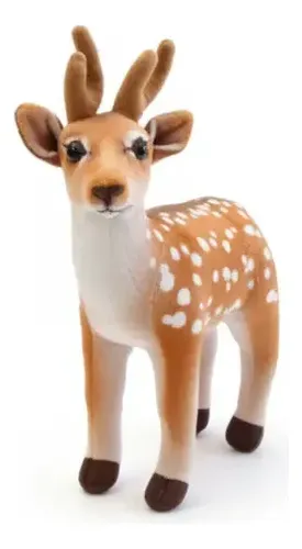 Peluche De Venado 40 Cm Animales Kawaii Marrón