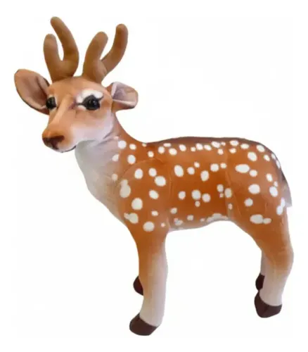 Peluche De Venado 40 Cm Animales Kawaii Marrón — foto 2