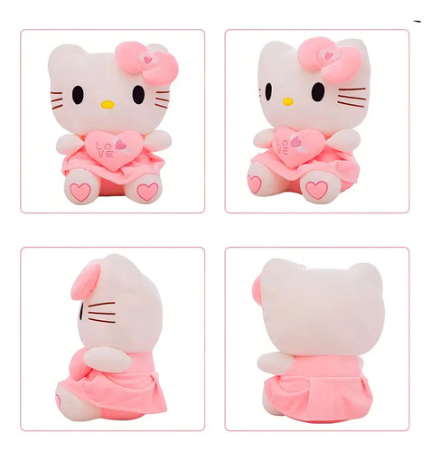 Peluche Hello Kitty Kawaii Cm 35 Terciopelo Suave De Felpa Blanco — foto 11